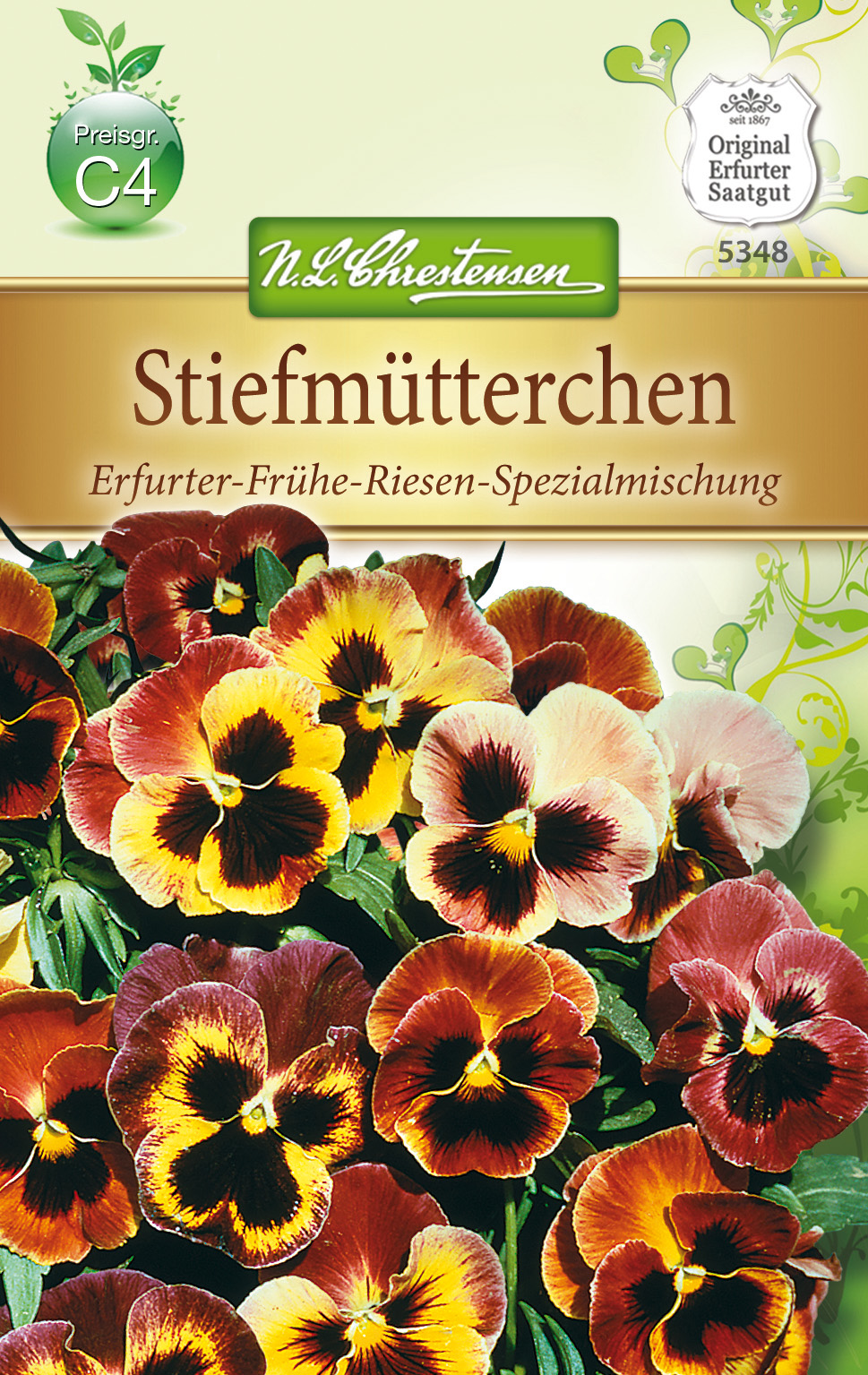 Stiefmütterchen - Viola wittrockiana Frühe Riesen, Spezialmischung