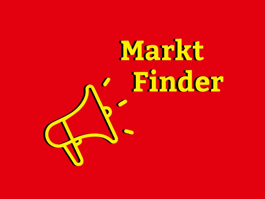 Das Jawoll Marktfinder Icon in rot und gelb