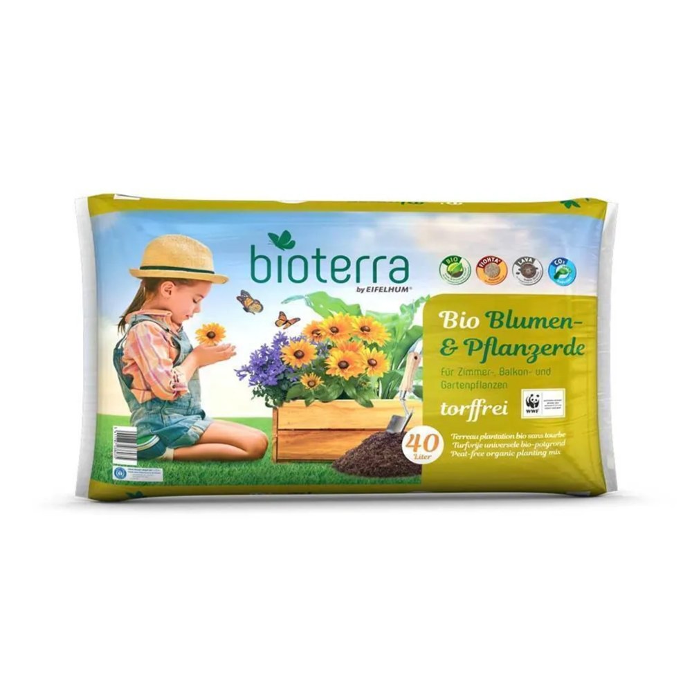 Bio Blumen- und Pflanzenerde torffrei 40 Liter