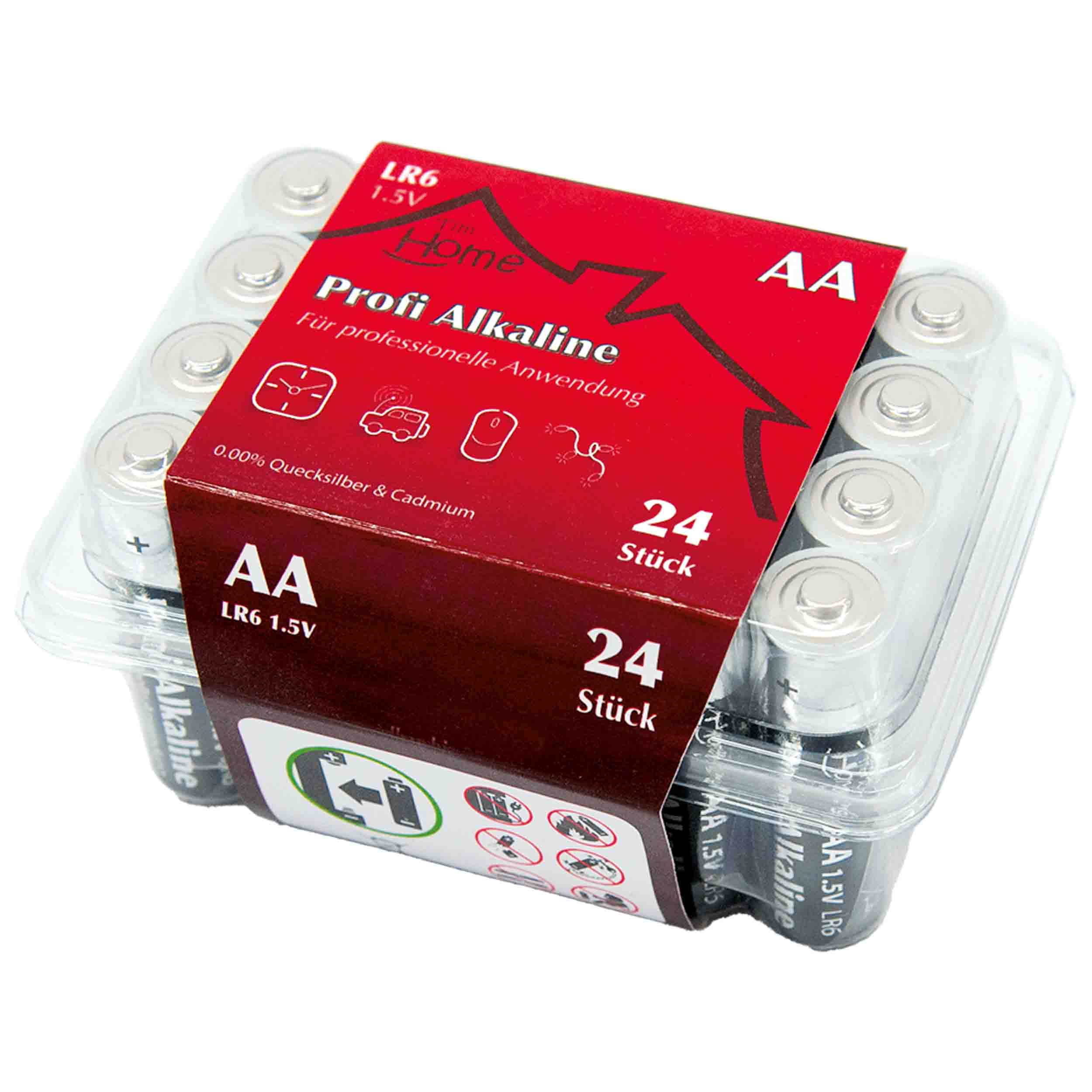 Tim Home Alkaline Batterien AA 24 Stk. 2750 mAh