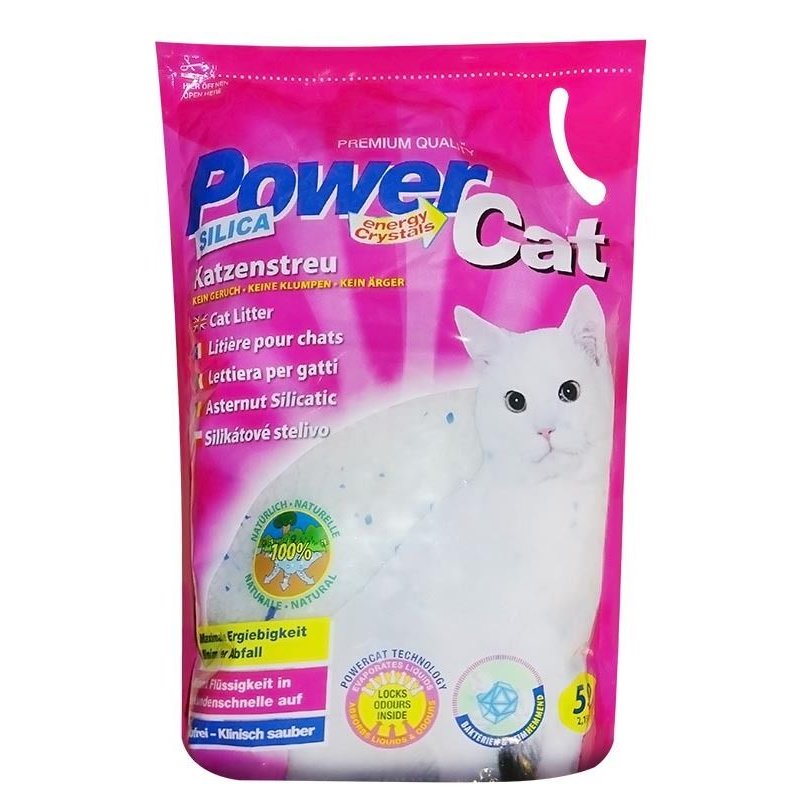 Power Cat Katzenstreu Silikat 5 Liter
