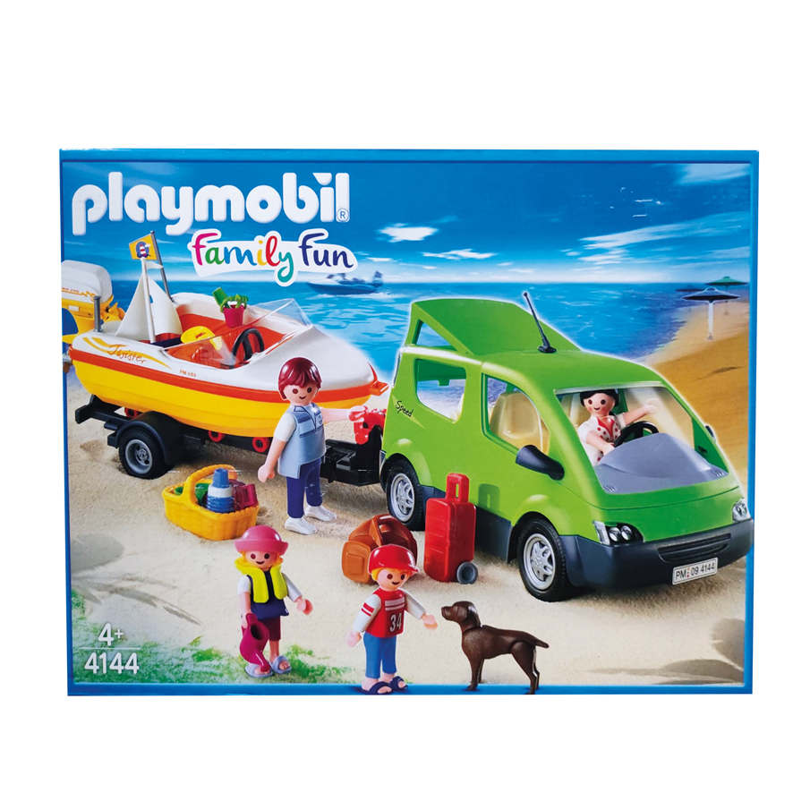 Playmobil 4144 Familyvan plus Boot mit Bootsanhänger